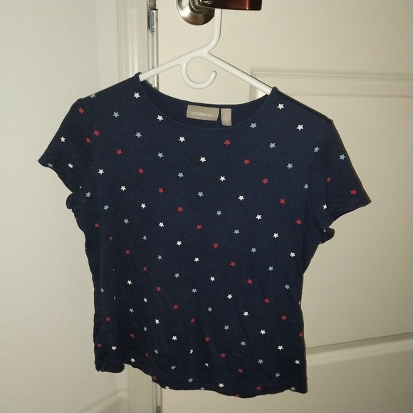 Croft & Barrow Patriotic Short Sleeve Top - Picture 1 of 4